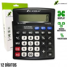 Calculadora BIG Visor Grande 12 Dígitos 19,5x15 XC-CA-5959 X-Cell